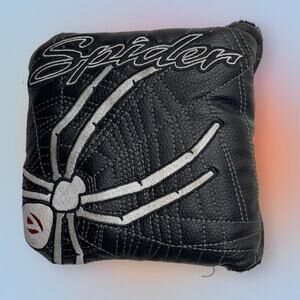 TAYLORMADE SPIDER Mallet Style Putter Headcover Black Gray Golf Head Cover